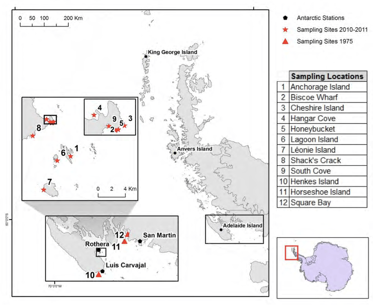 Comparison of the 1973-75 expedition by Moe and DeLaca, and the 2010-11 expedition by Kupper.